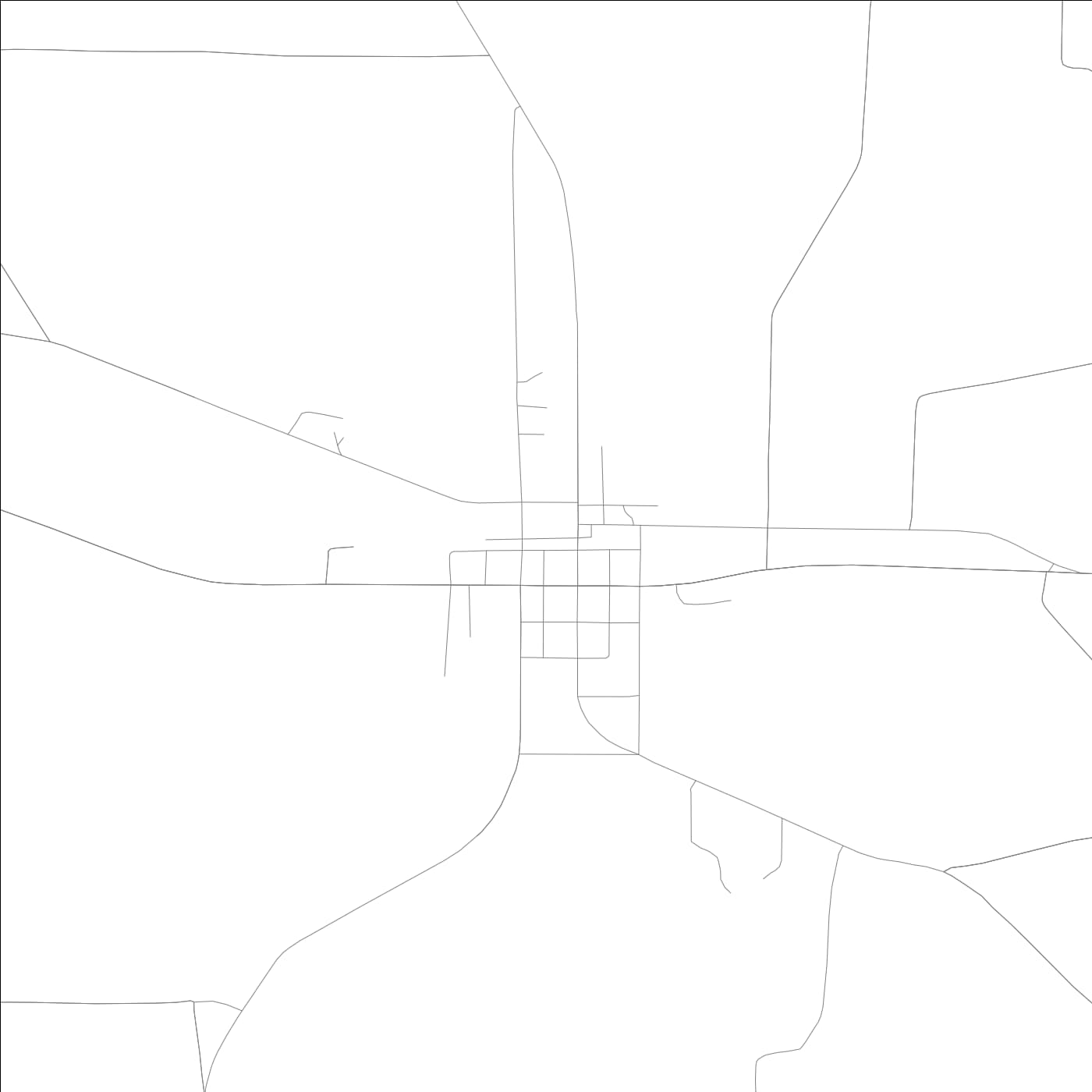 ROAD MAP OF PITTS, GEORGIA BY MAPBAKES