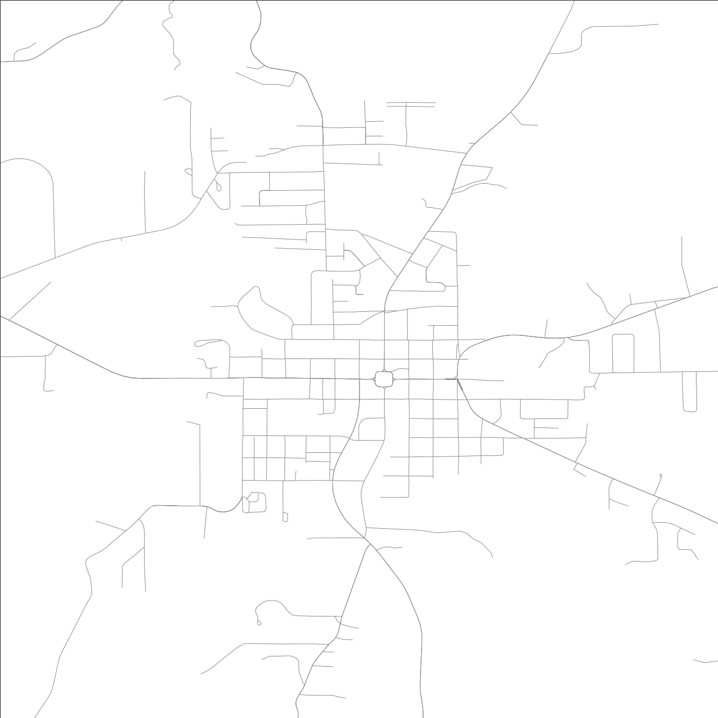 ROAD MAP OF PAOLI, INDIANA BY MAPBAKES