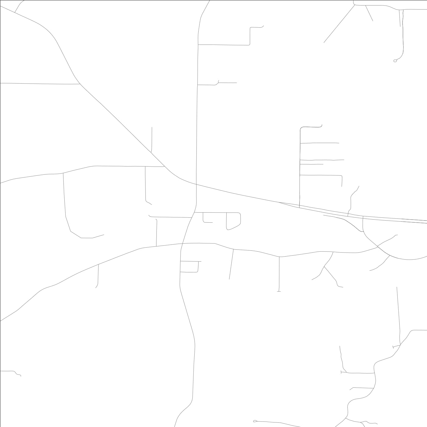 ROAD MAP OF PARKERS SETTLEMENT, INDIANA BY MAPBAKES