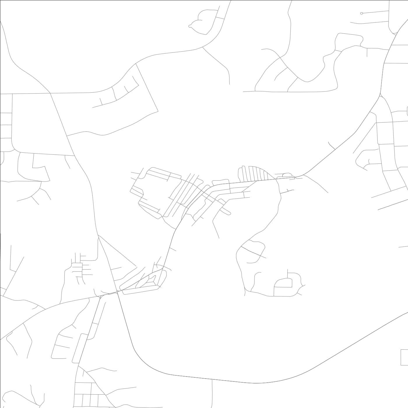 ROAD MAP OF PORTERDALE, GEORGIA BY MAPBAKES