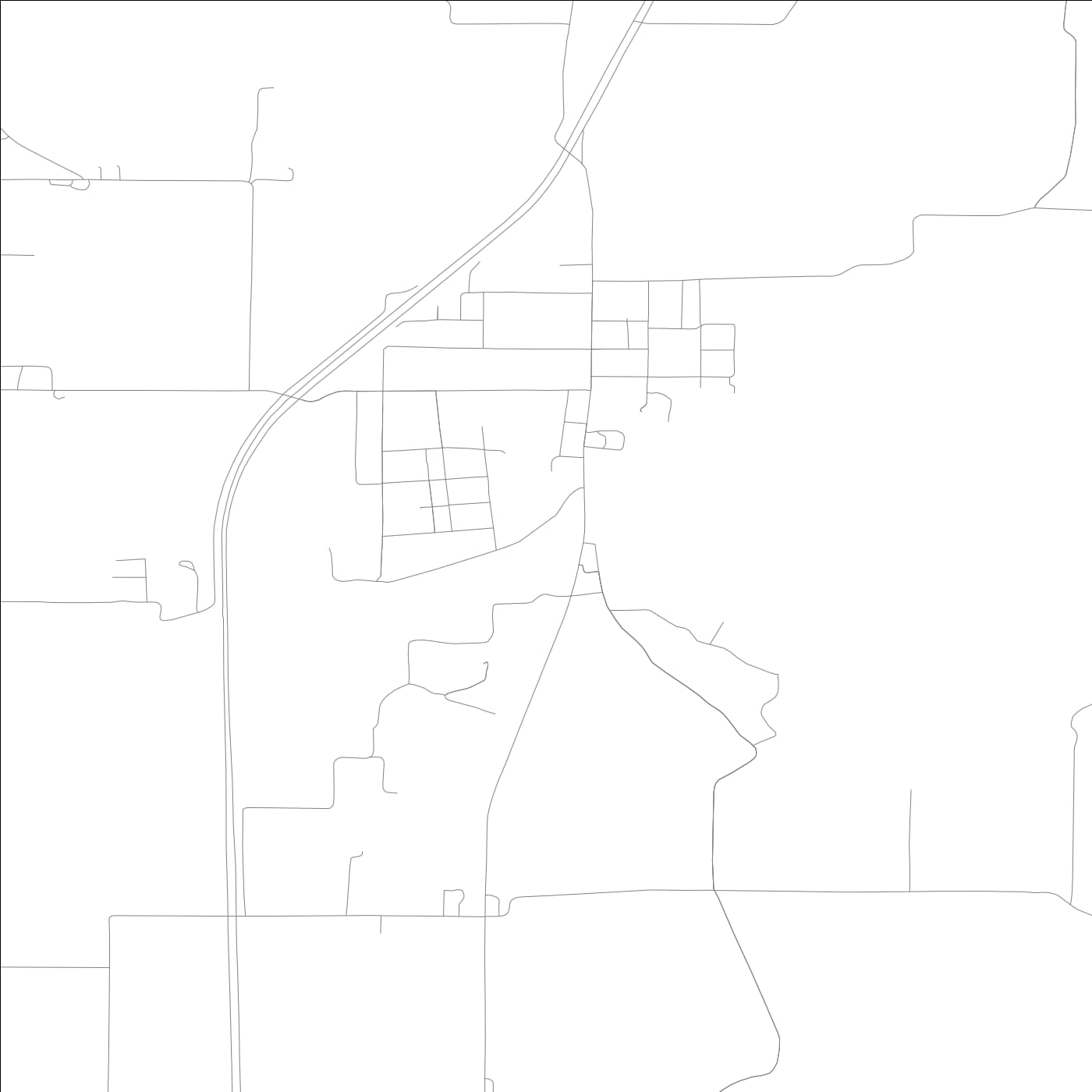 ROAD MAP OF PATOKA, INDIANA BY MAPBAKES