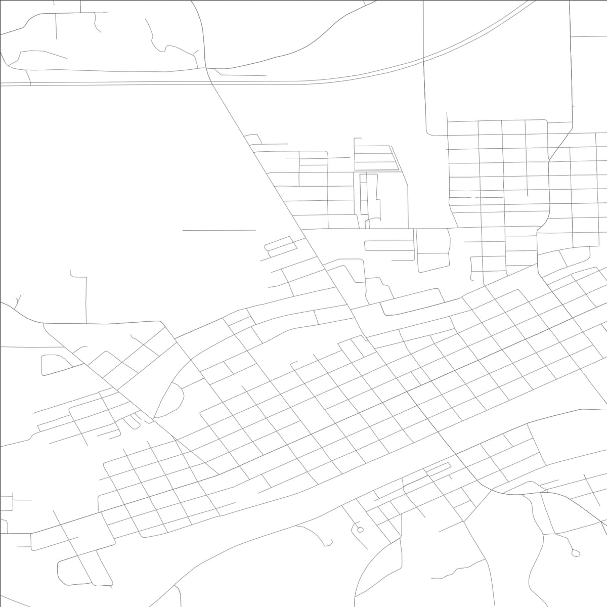 ROAD MAP OF PERU, INDIANA BY MAPBAKES
