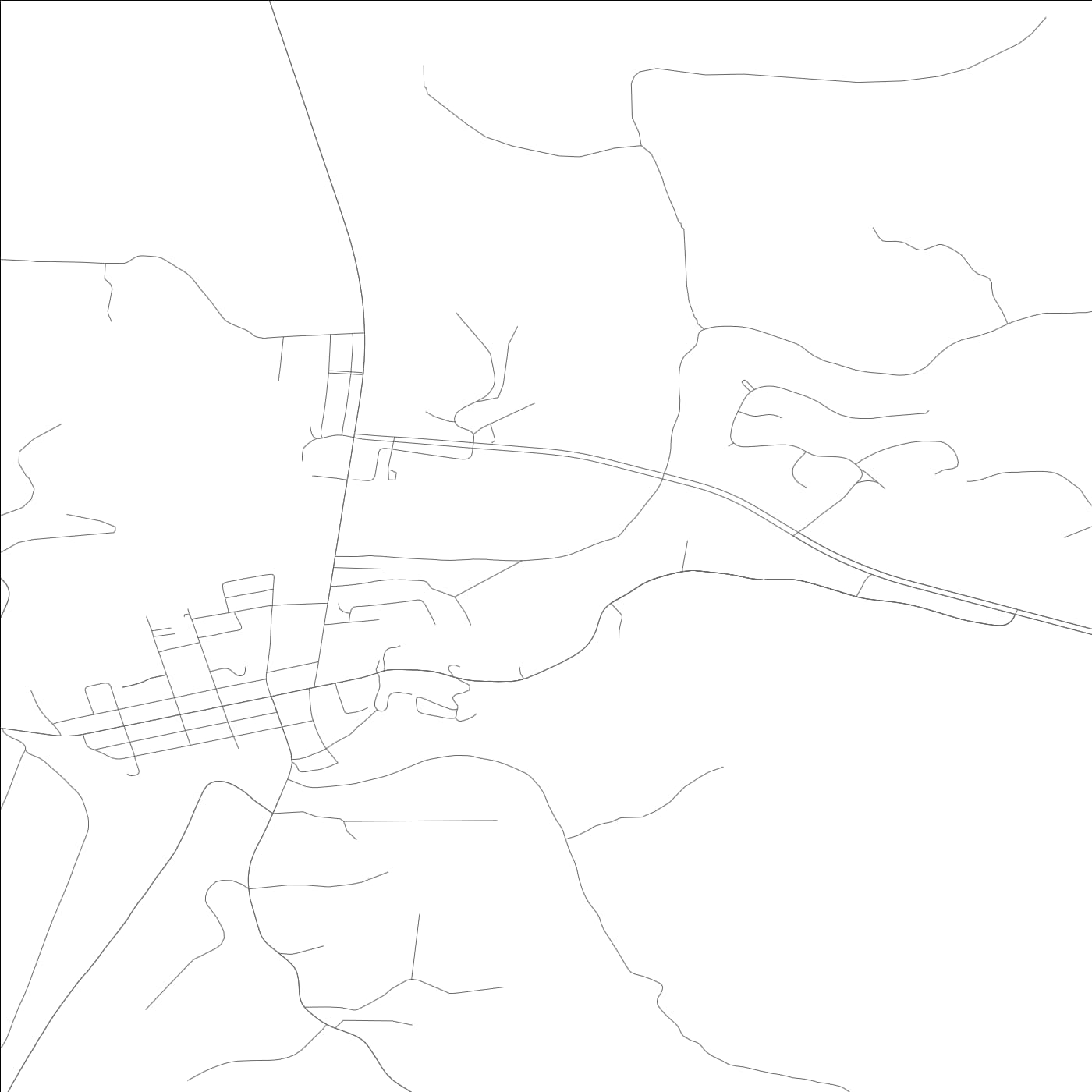 ROAD MAP OF TAYLORSVILLE, KENTUCKY BY MAPBAKES