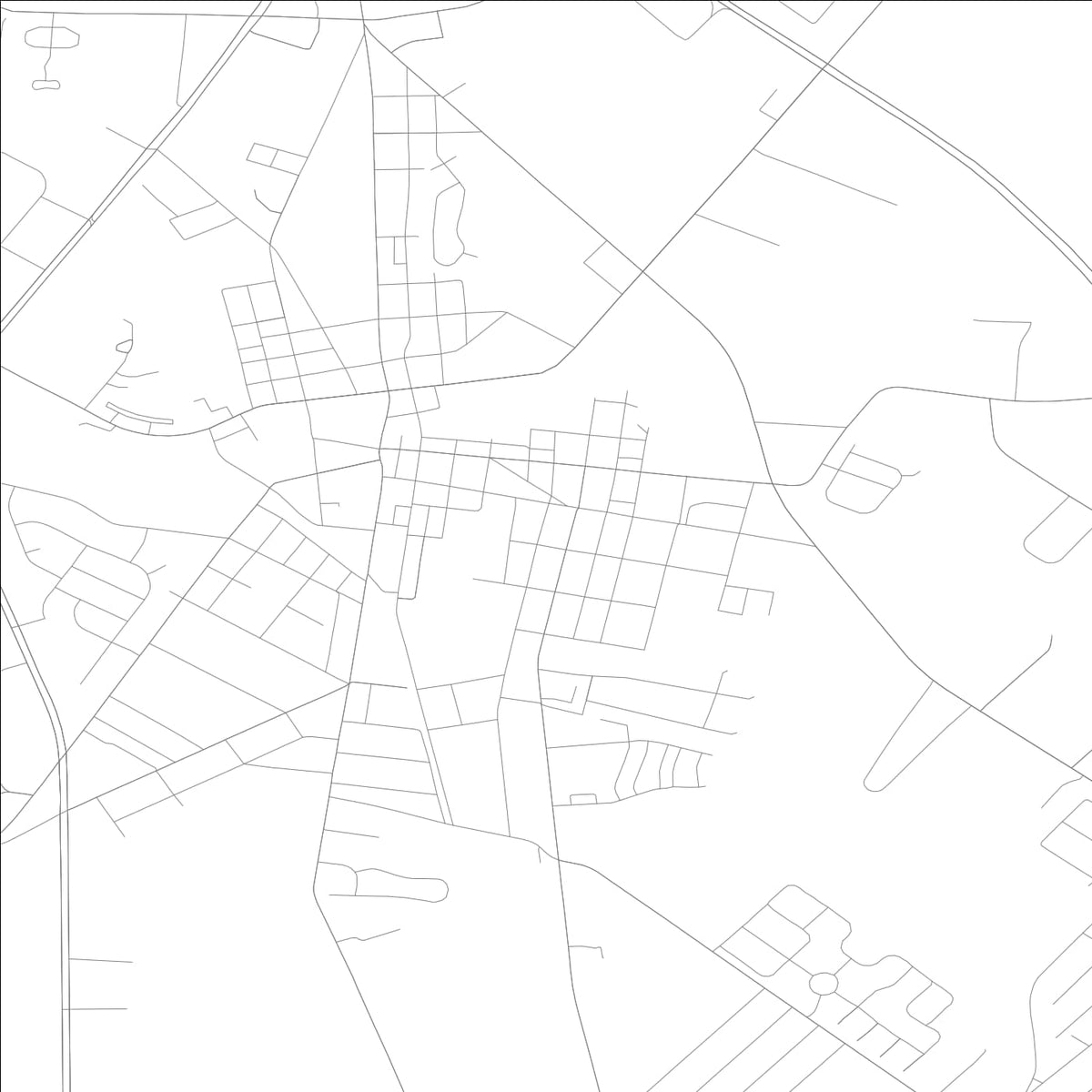 ROAD MAP OF MILFORD, DELAWARE BY MAPBAKES