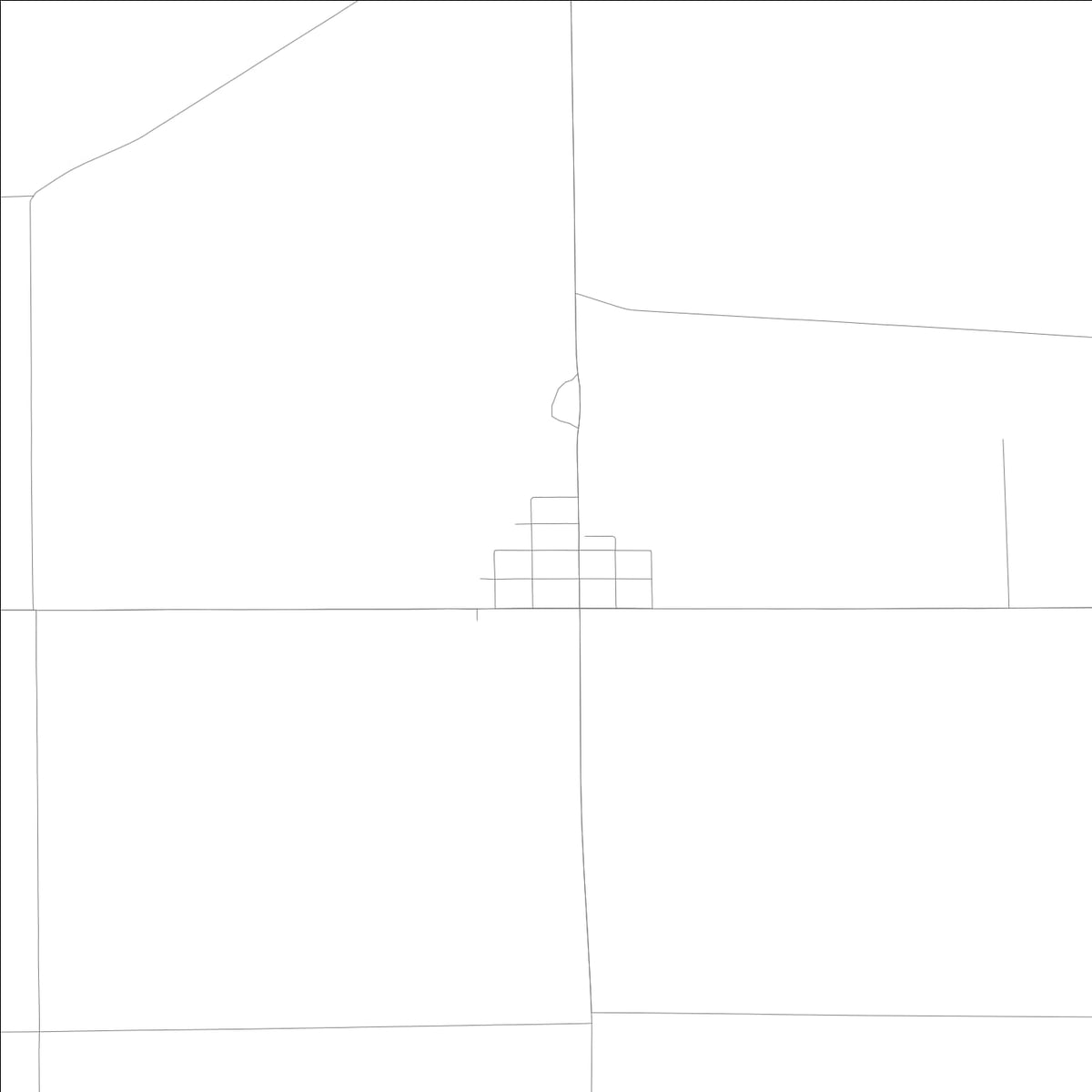 ROAD MAP OF PONETO, INDIANA BY MAPBAKES