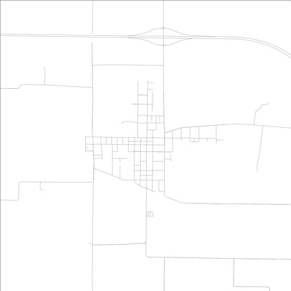 ROAD MAP OF POSEYVILLE, INDIANA BY MAPBAKES