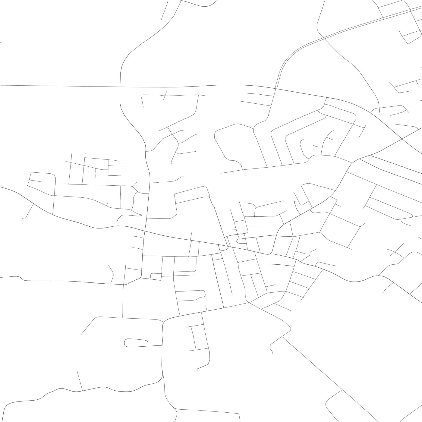 ROAD MAP OF VINE GROVE, KENTUCKY BY MAPBAKES