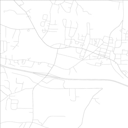 ROAD MAP OF RINGGOLD, GEORGIA BY MAPBAKES