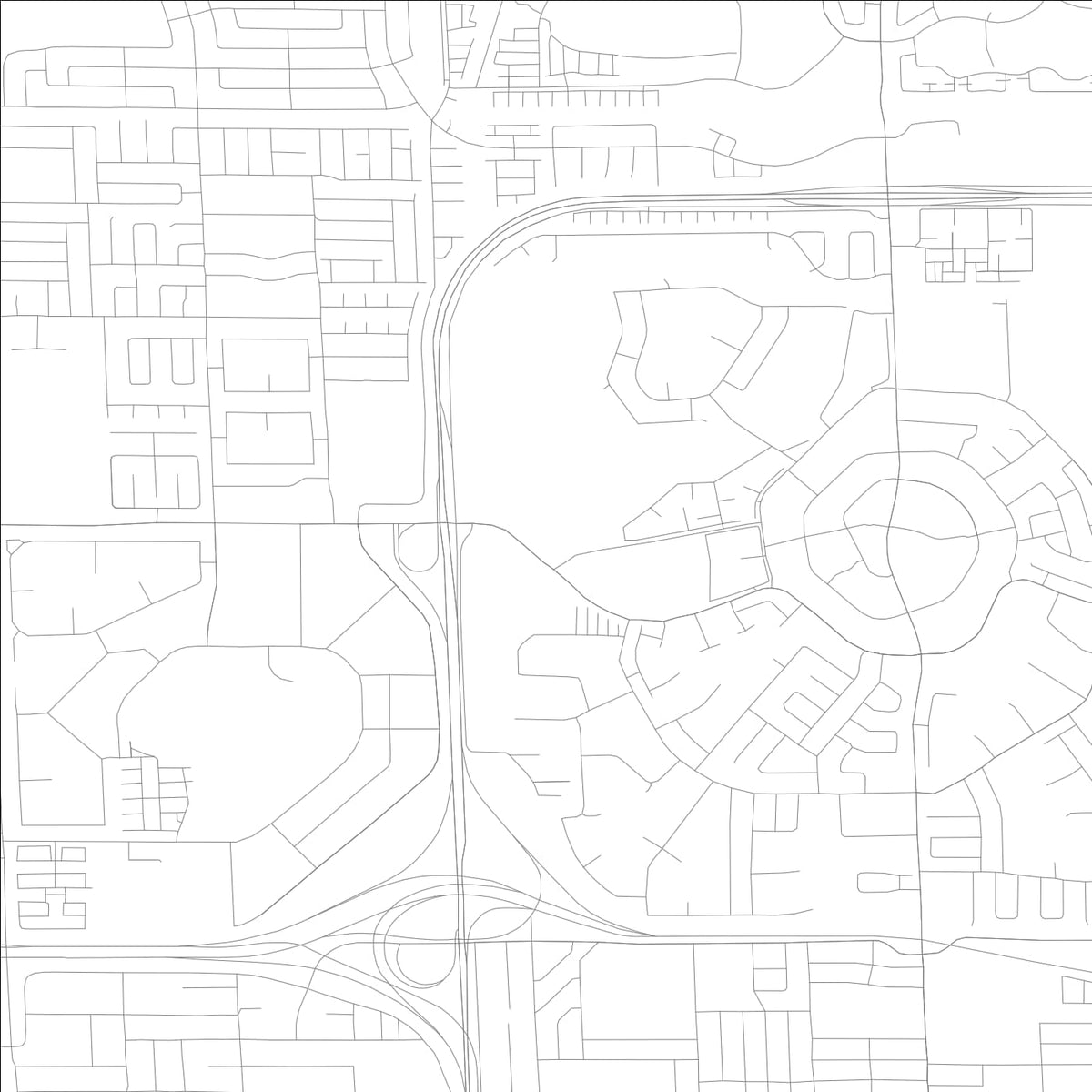 ROAD MAP OF MIAMI LAKES, FLORIDA BY MAPBAKES