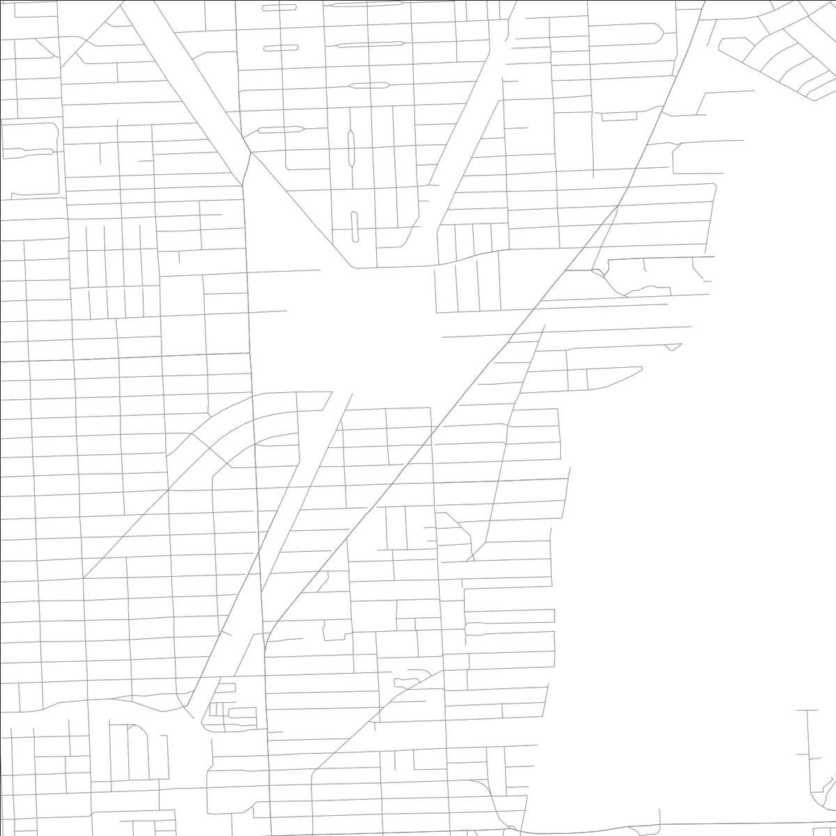 ROAD MAP OF MIAMI SHORES, FLORIDA BY MAPBAKES