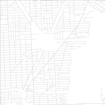 ROAD MAP OF MIAMI SHORES, FLORIDA BY MAPBAKES