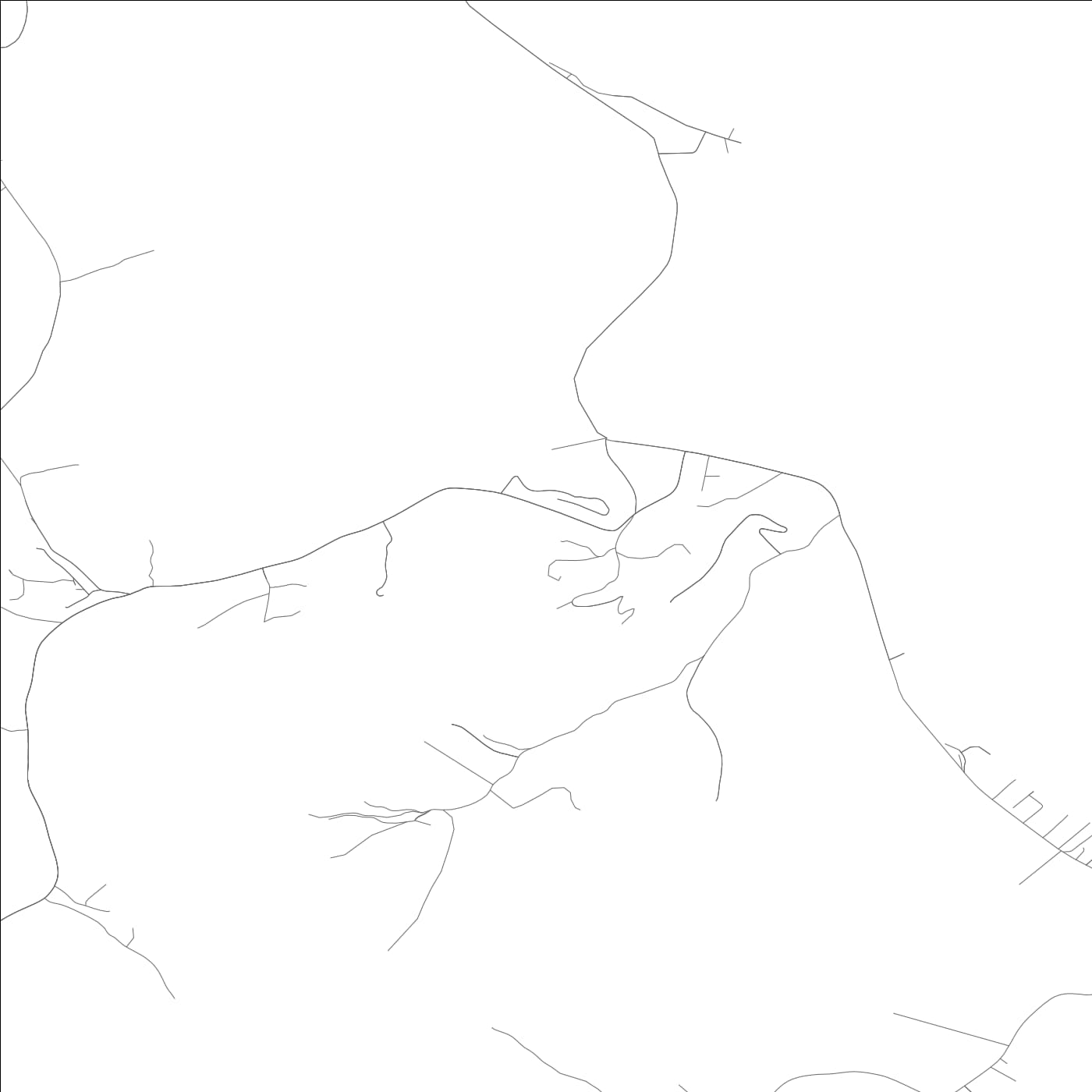 ROAD MAP OF WARFIELD, KENTUCKY BY MAPBAKES