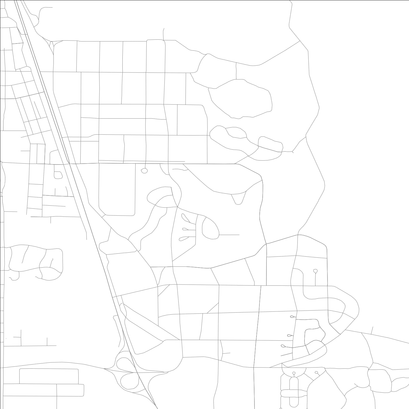 ROAD MAP OF ROBINS AFB, GEORGIA BY MAPBAKES