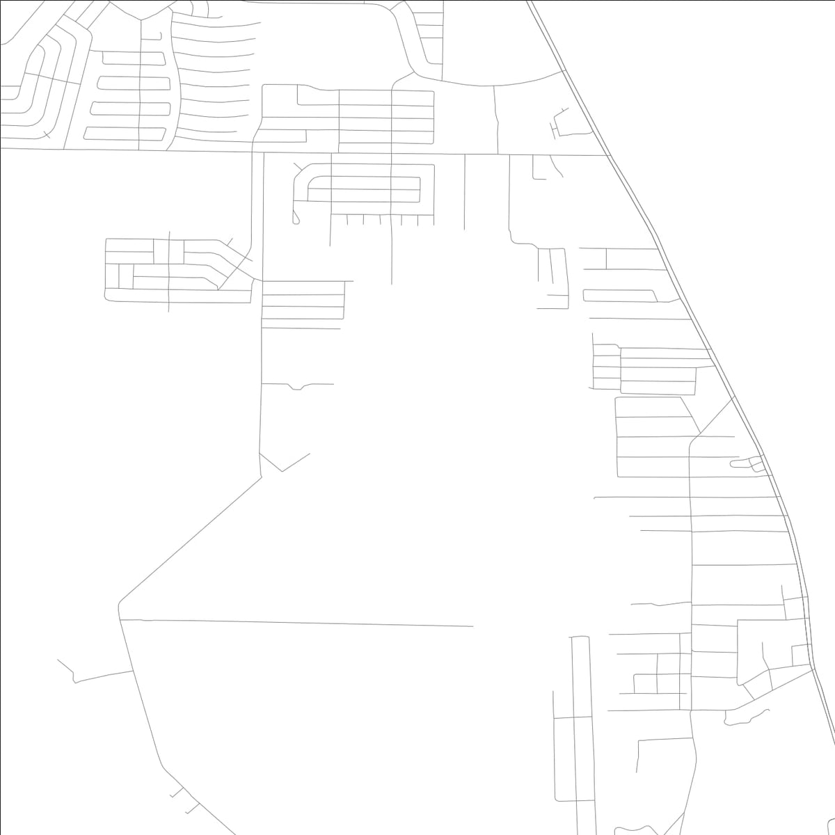 ROAD MAP OF MICCO, FLORIDA BY MAPBAKES