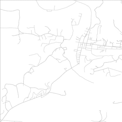 ROAD MAP OF WEST LIBERTY, KENTUCKY BY MAPBAKES