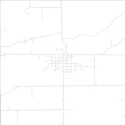 ROAD MAP OF ROANN, INDIANA BY MAPBAKES