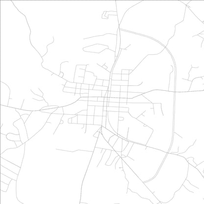 ROAD MAP OF ROYSTON, GEORGIA BY MAPBAKES