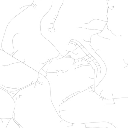 ROAD MAP OF WEST VAN LEAR, KENTUCKY BY MAPBAKES