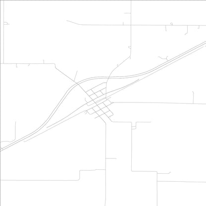 ROAD MAP OF ROCKFIELD, INDIANA BY MAPBAKES