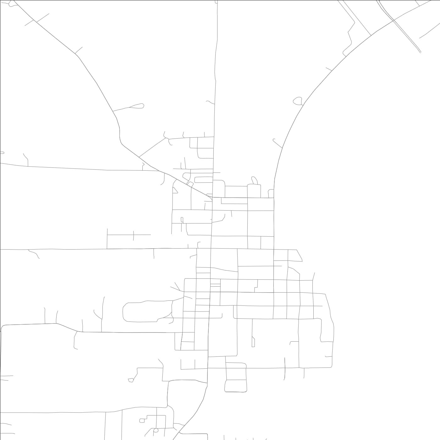 ROAD MAP OF ROCKPORT, INDIANA BY MAPBAKES