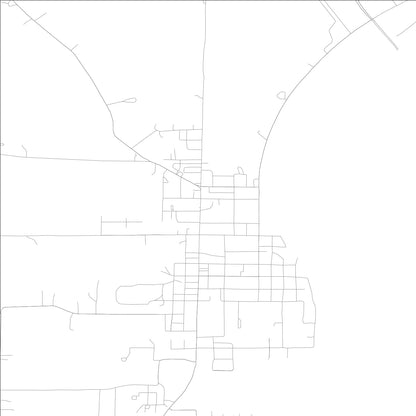 ROAD MAP OF ROCKPORT, INDIANA BY MAPBAKES