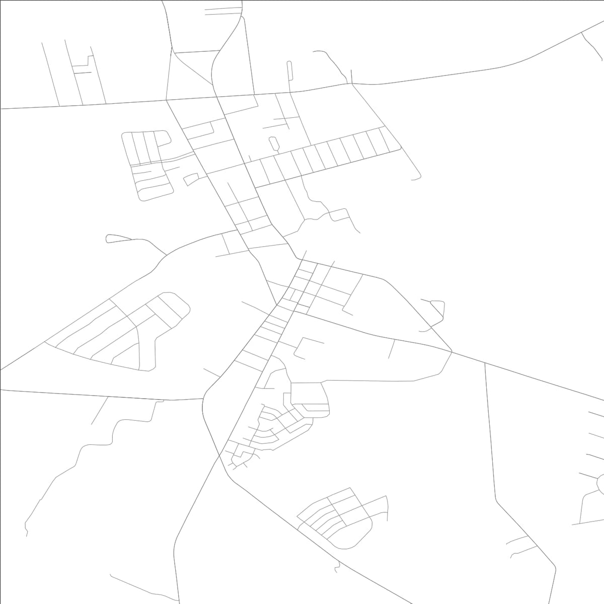 ROAD MAP OF MILTON, DELAWARE BY MAPBAKES