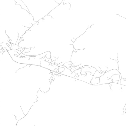 ROAD MAP OF WHITESBURG, KENTUCKY BY MAPBAKES