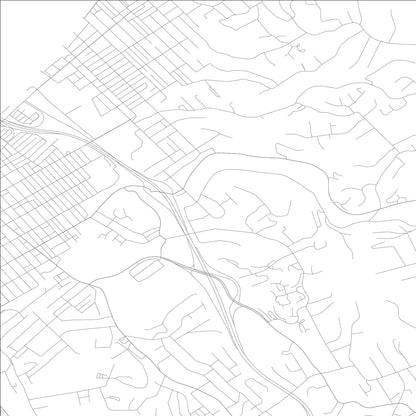 ROAD MAP OF WOODLAWN, KENTUCKY BY MAPBAKES