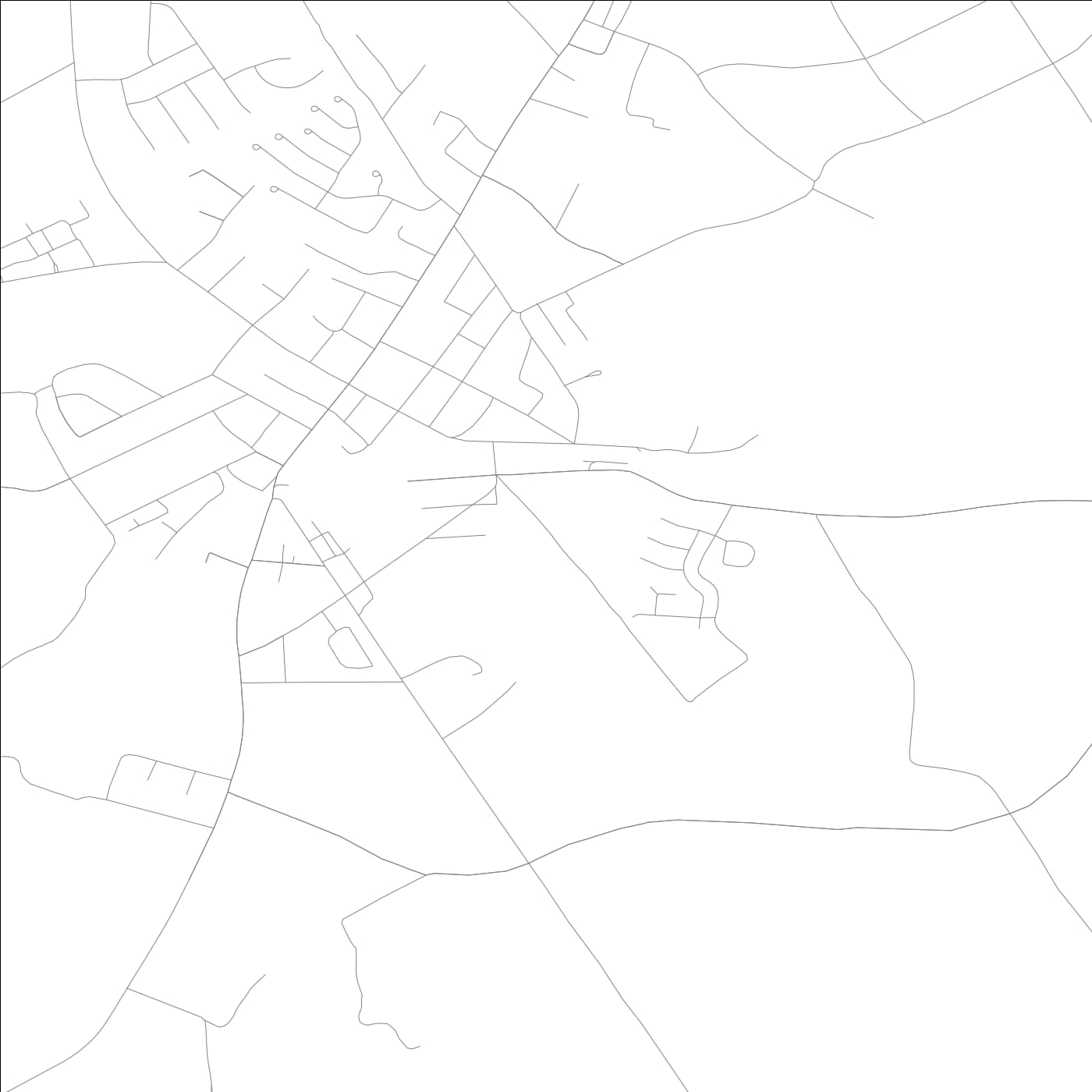 ROAD MAP OF SOCIAL CIRCLE, GEORGIA BY MAPBAKES