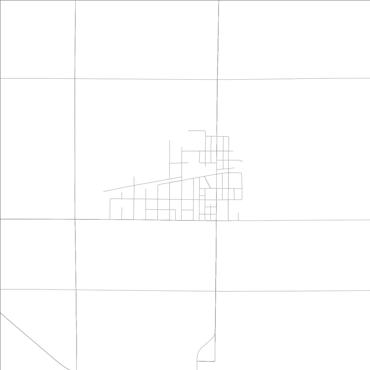 ROAD MAP OF SHIRLEY, INDIANA BY MAPBAKES