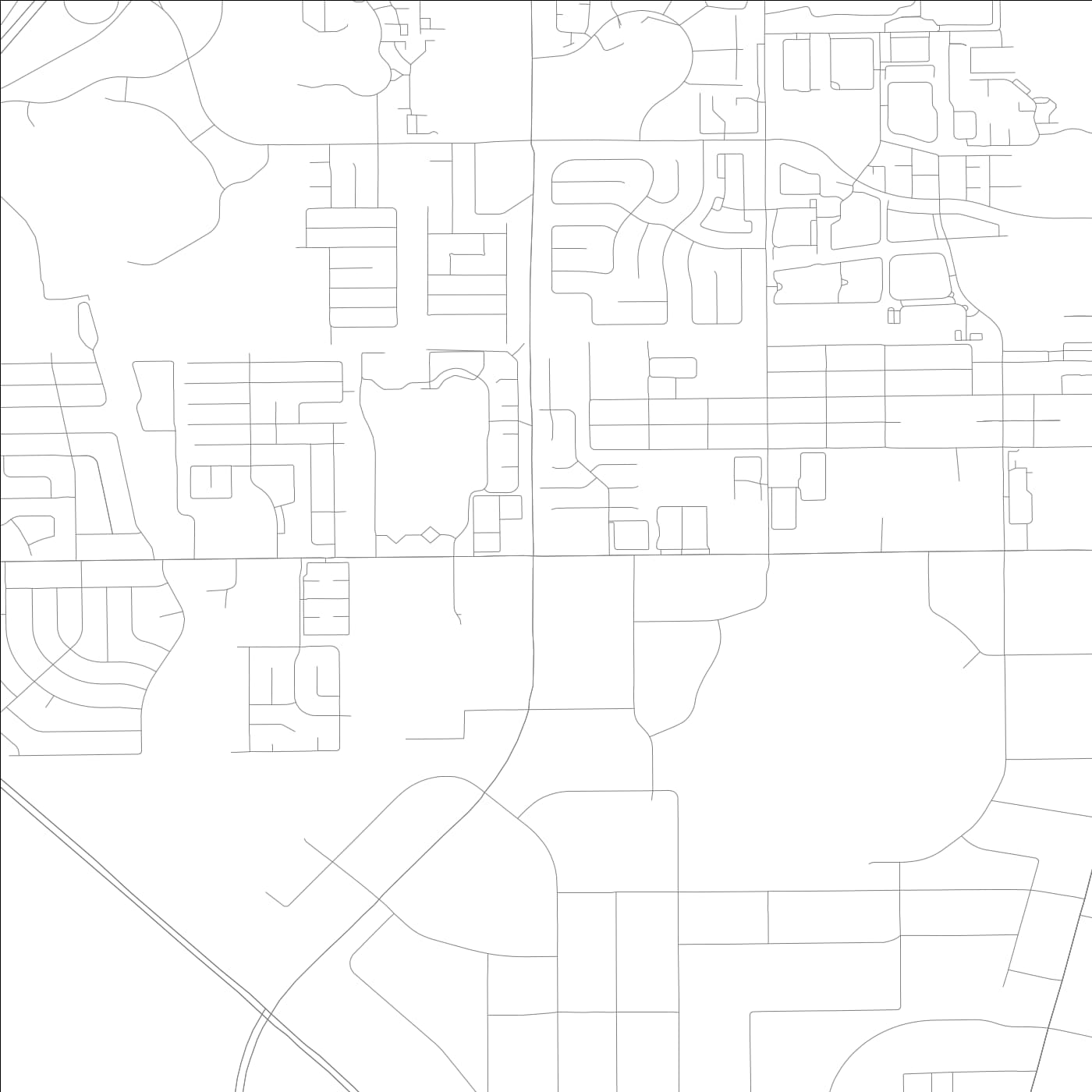 ROAD MAP OF OAK RIDGE, FLORIDA BY MAPBAKES