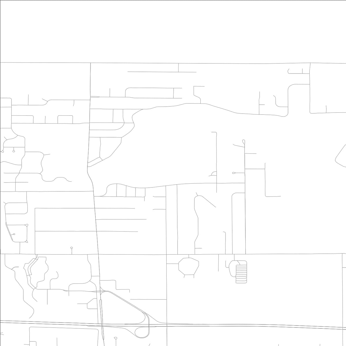 ROAD MAP OF SIMONTON LAKE, INDIANA BY MAPBAKES