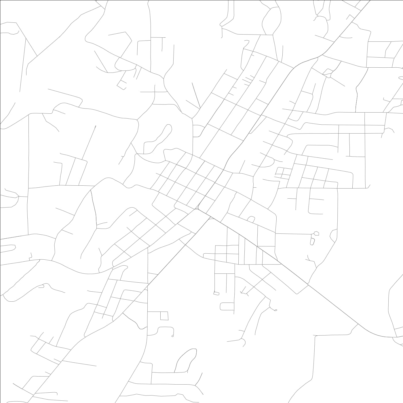 ROAD MAP OF SUMMERVILLE, GEORGIA BY MAPBAKES