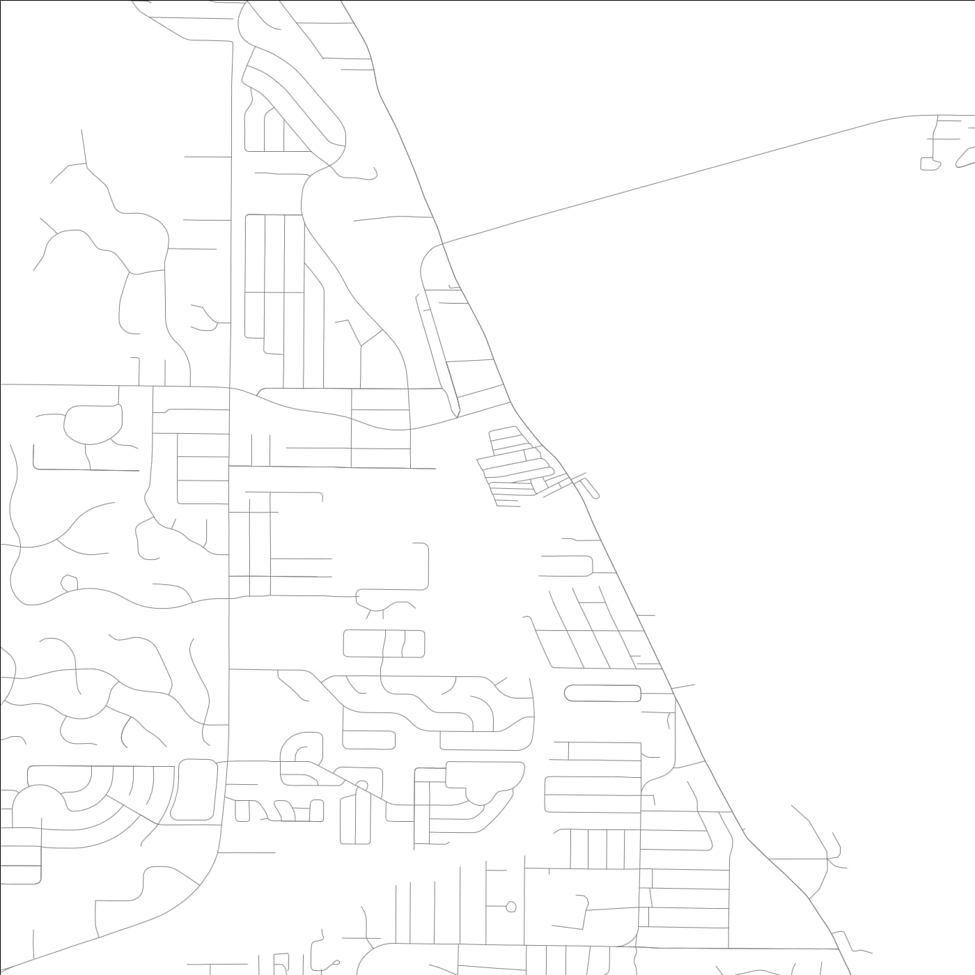 ROAD MAP OF OCEAN BREEZE, FLORIDA BY MAPBAKES