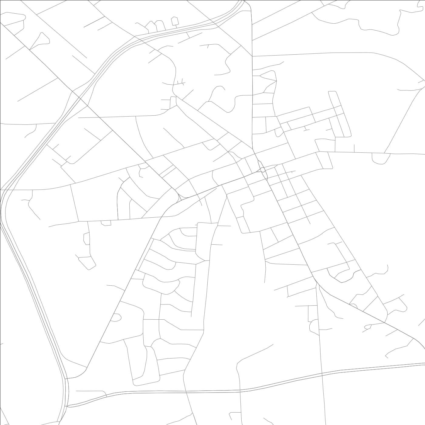 ROAD MAP OF SYLVANIA, GEORGIA BY MAPBAKES