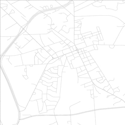 ROAD MAP OF SYLVANIA, GEORGIA BY MAPBAKES