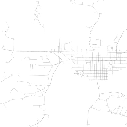 ROAD MAP OF SPENCER, INDIANA BY MAPBAKES