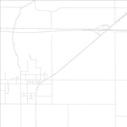 ROAD MAP OF SPICELAND, INDIANA BY MAPBAKES