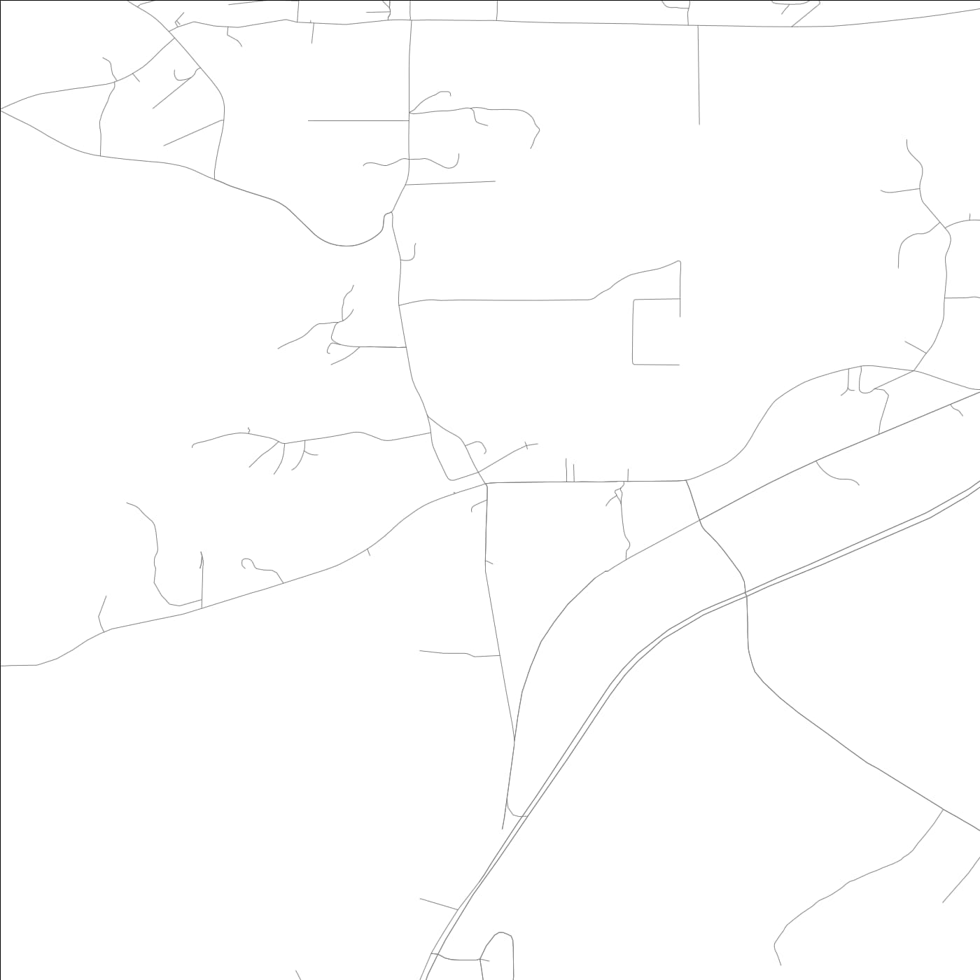 ROAD MAP OF TAYLORSVILLE, GEORGIA BY MAPBAKES