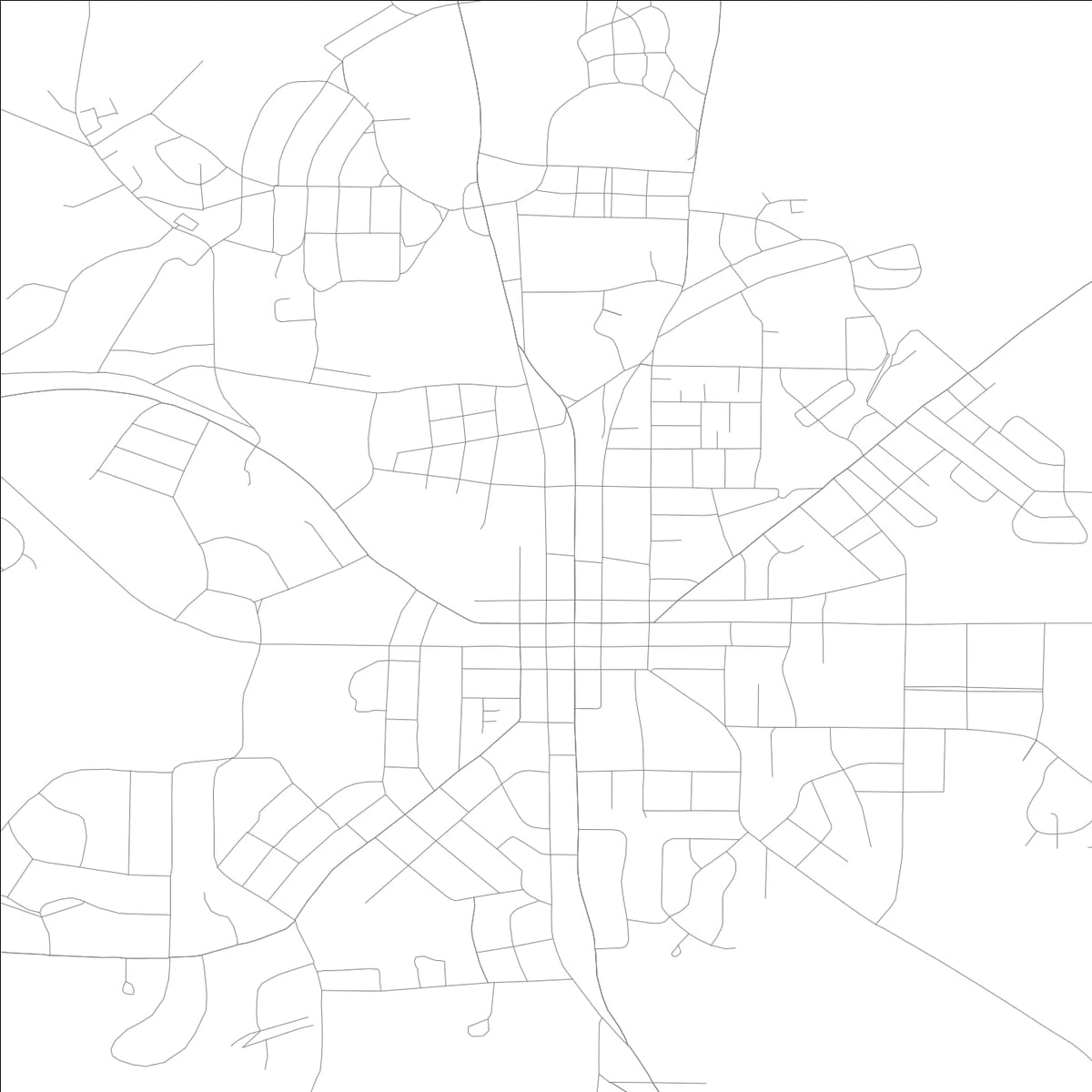 ROAD MAP OF THOMASTON, GEORGIA BY MAPBAKES