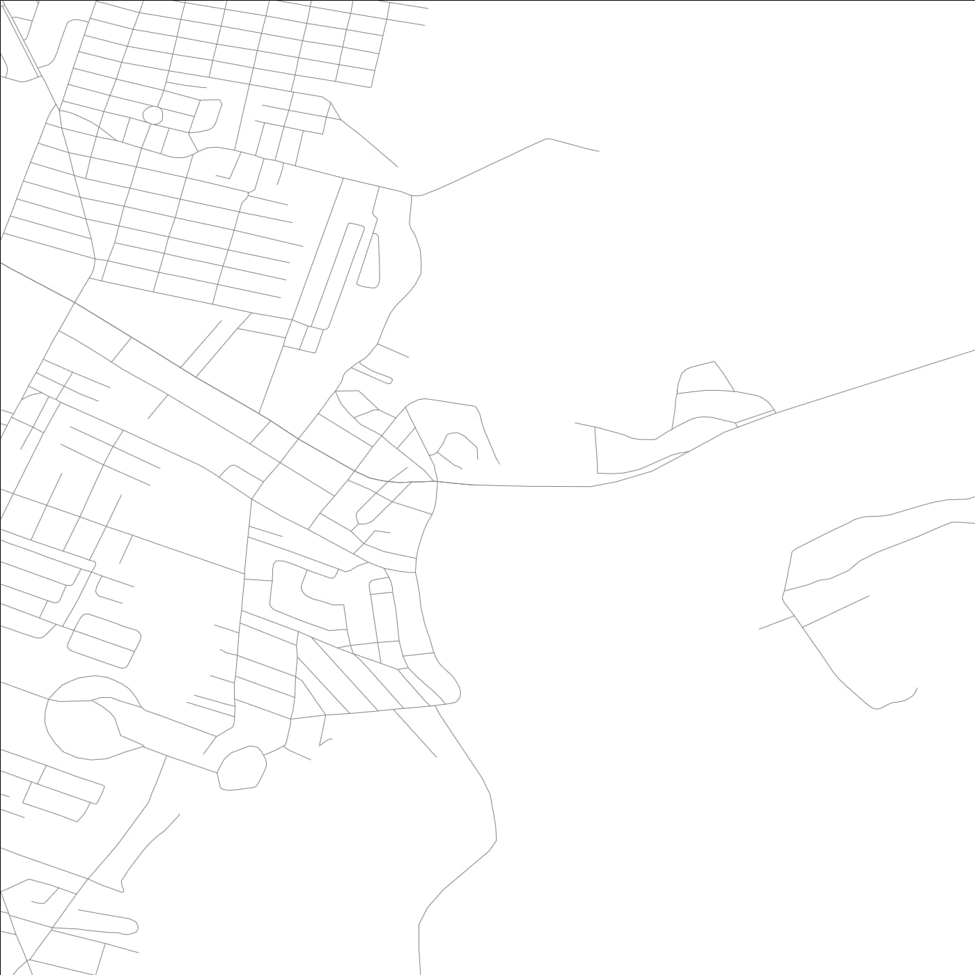 ROAD MAP OF THUNDERBOLT, GEORGIA BY MAPBAKES