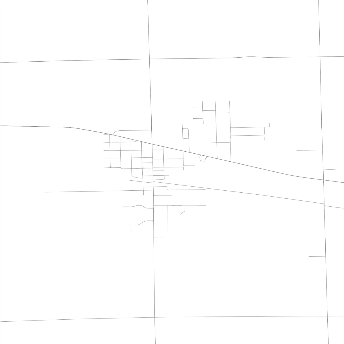 ROAD MAP OF SWEETSER, INDIANA BY MAPBAKES