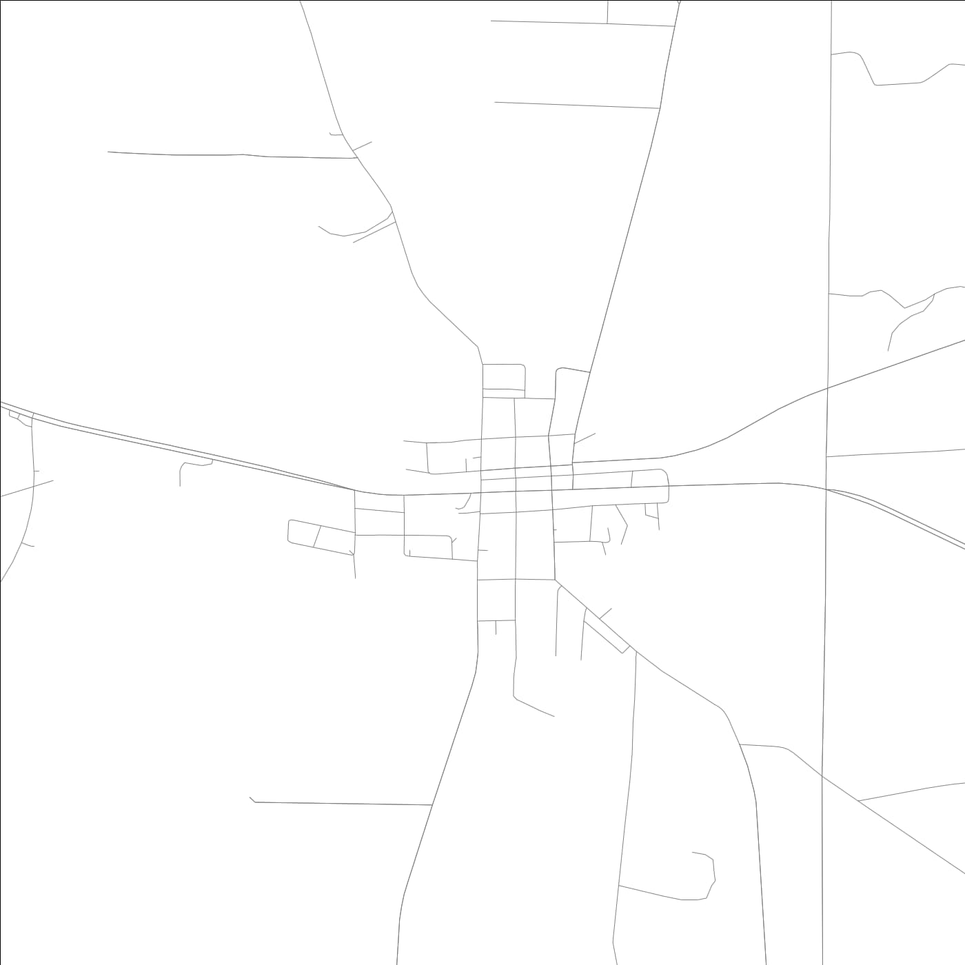 ROAD MAP OF TY TY, GEORGIA BY MAPBAKES