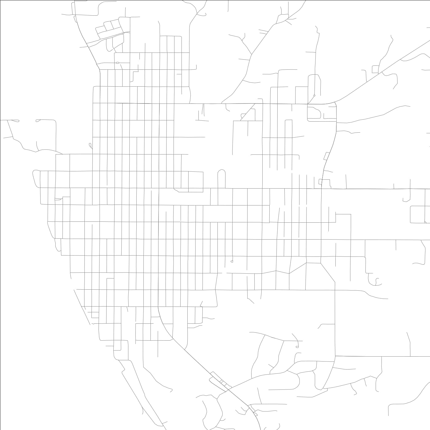 ROAD MAP OF TELL CITY, INDIANA BY MAPBAKES