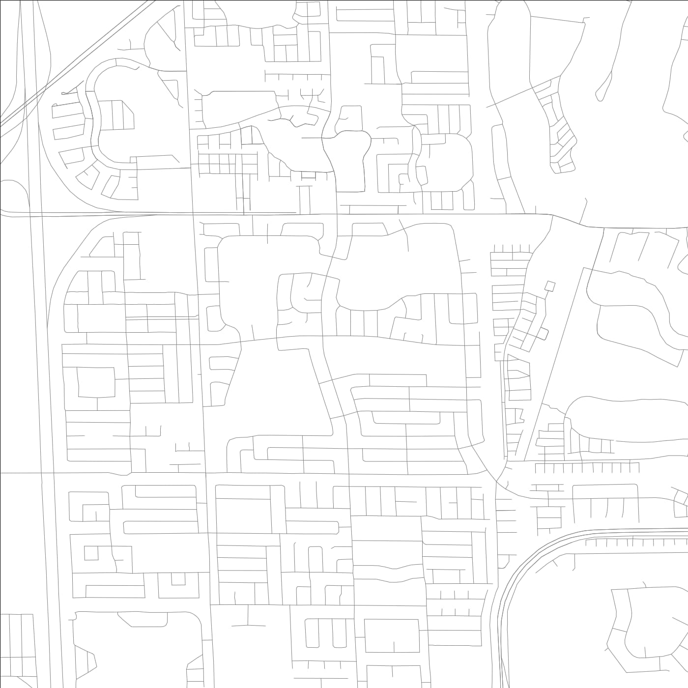 ROAD MAP OF PALM SPRINGS NORTH, FLORIDA BY MAPBAKES