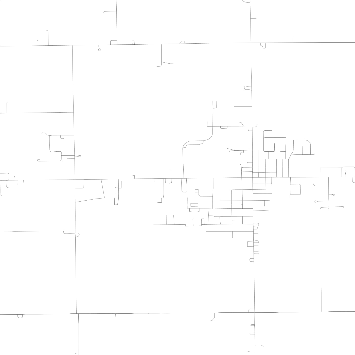 ROAD MAP OF TOPEKA, INDIANA BY MAPBAKES