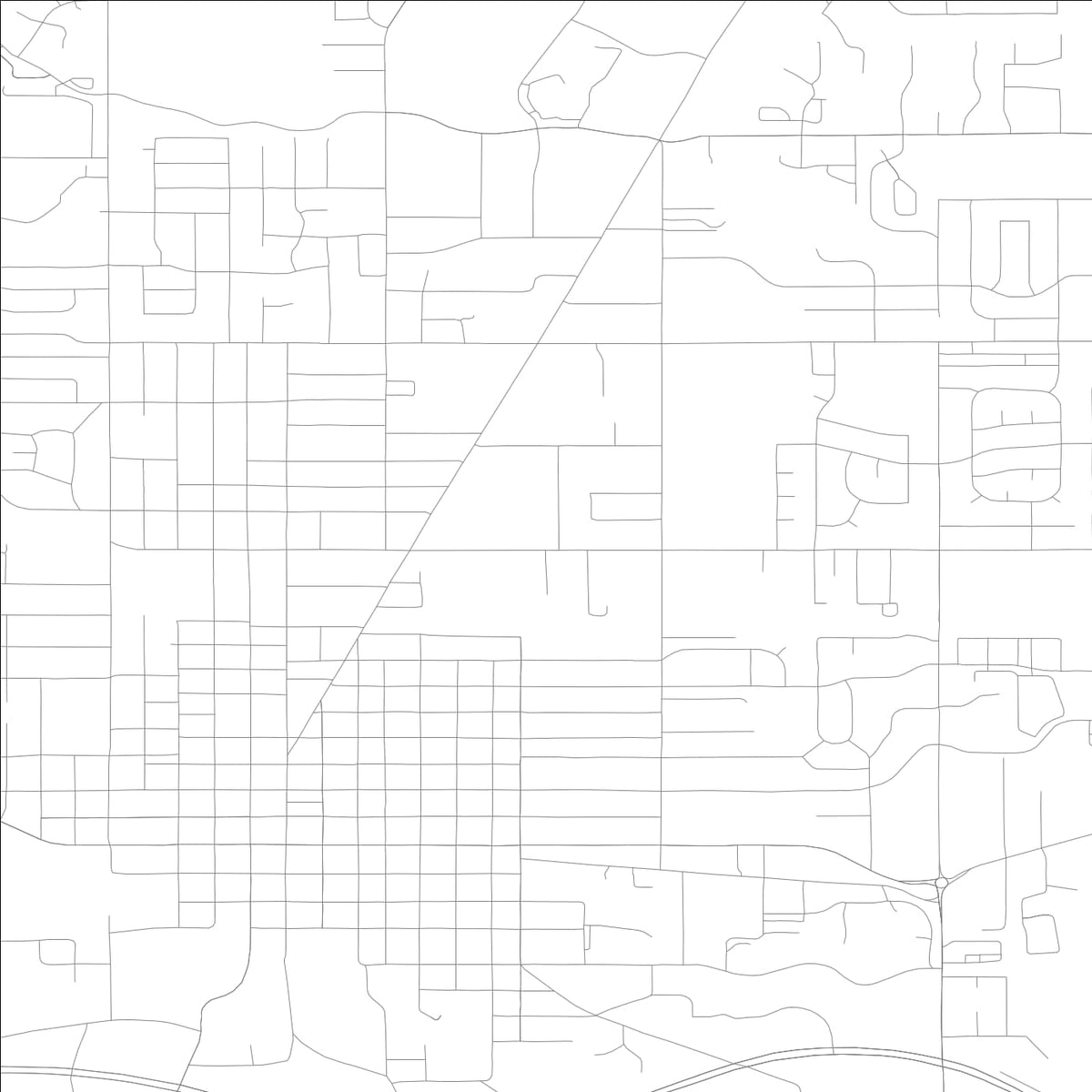 ROAD MAP OF TRAIL CREEK, INDIANA BY MAPBAKES