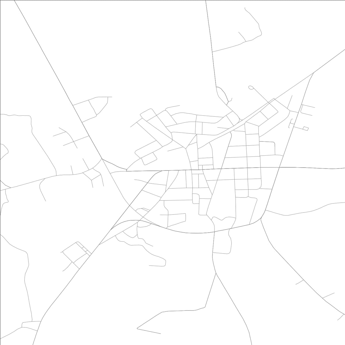 ROAD MAP OF WARRENTON, GEORGIA BY MAPBAKES
