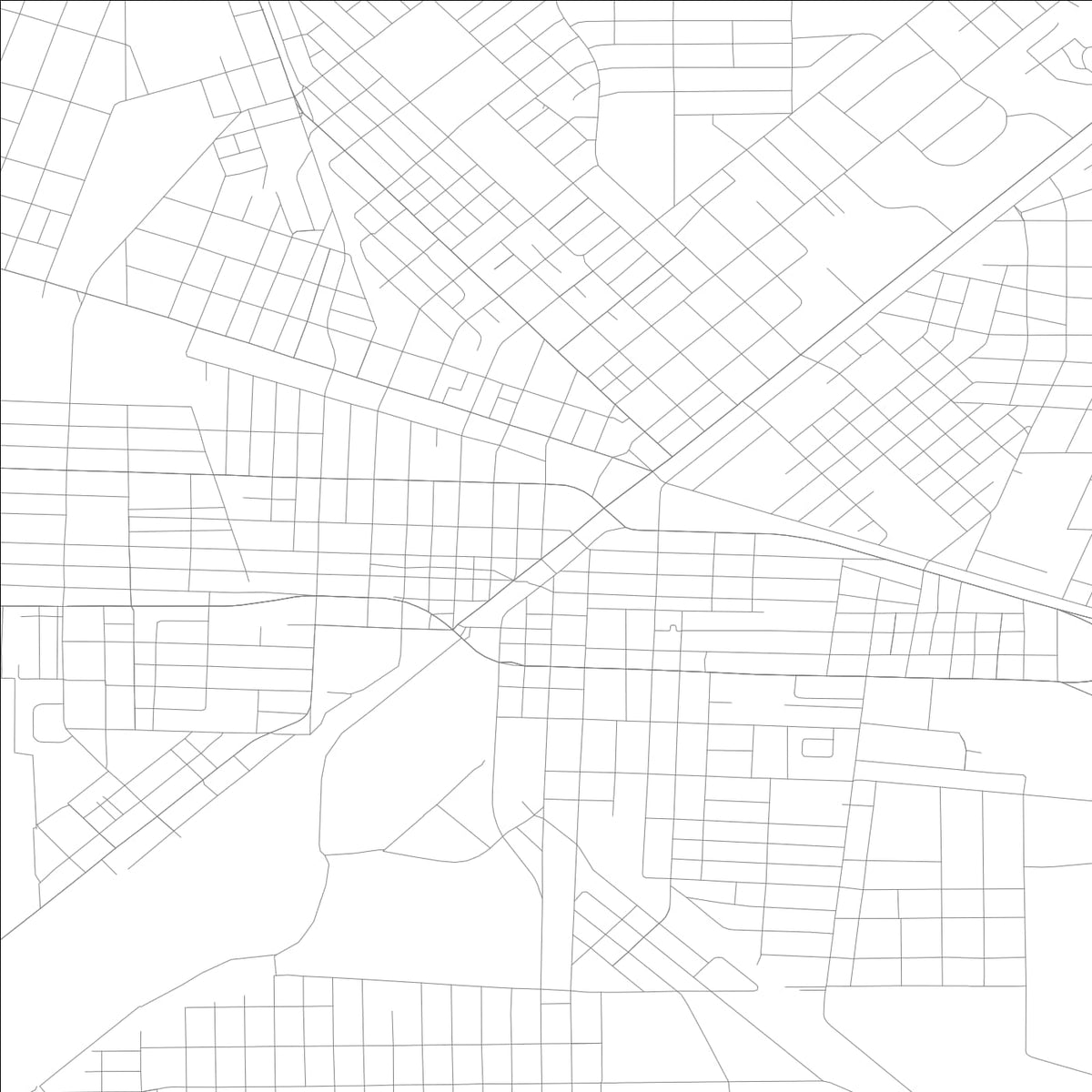ROAD MAP OF WAYCROSS, GEORGIA BY MAPBAKES