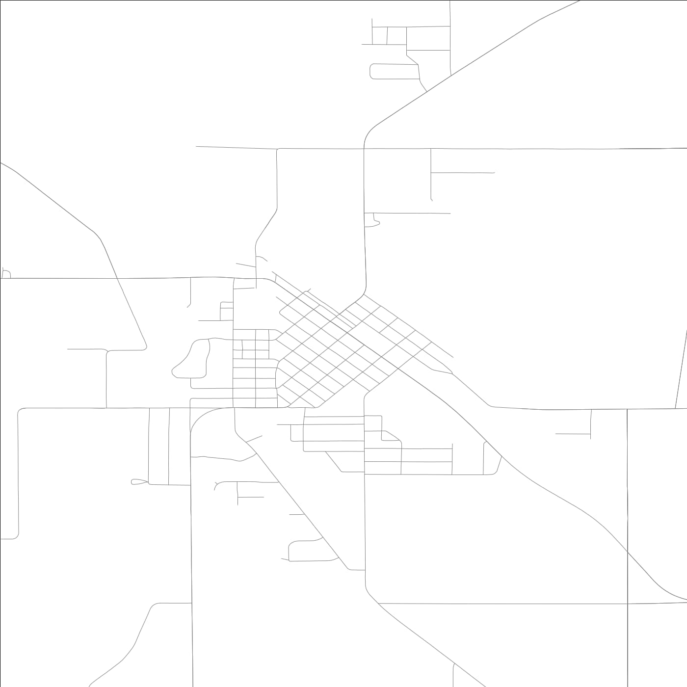 ROAD MAP OF WALKERTON, INDIANA BY MAPBAKES